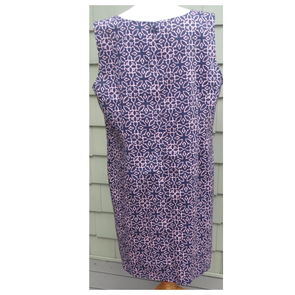 New TALBOTS Plus Size 20W Textured Cotton Sheath Dress, sleeveless $99 - Picture 3 of 7